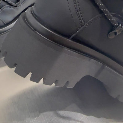 Bota de Trabajo Plataforma Retro para Mujer - Estilo Hiking - Image 14