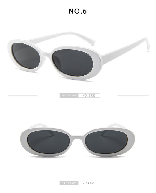 Gafas de Sol Ovaladas Trend Cow Print - Marco Pequeño Estilo Instagram - Image 47