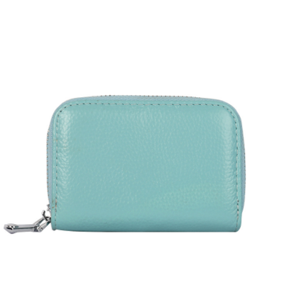 Billetera Compacta de Cuero Genuino con Protección RFID para Mujer - Image 19