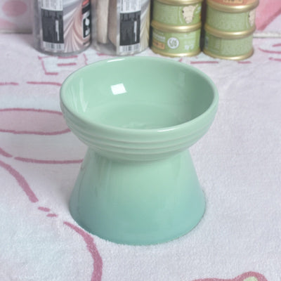 Comedero de Cerámica Protector para Perros y Gatos con Cuello Alto Antivuelco