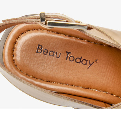 Sandalias Retro con Tacón Grueso y Tiras Cruzadas para Mujer - Image 12