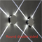 Modern Simple Square Round LED Aluminum Wall Light Blanco Round 3 W