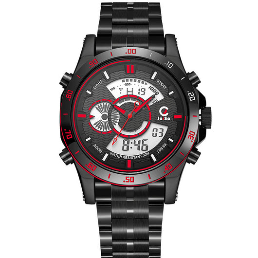 Reloj de Cuarzo con Doble Pantalla LCD