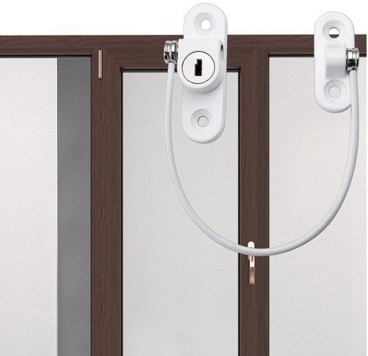 Cerradura de Seguridad para Ventanas con Cadena - Protector Multifuncional para Bebés y Hogar - Image 2