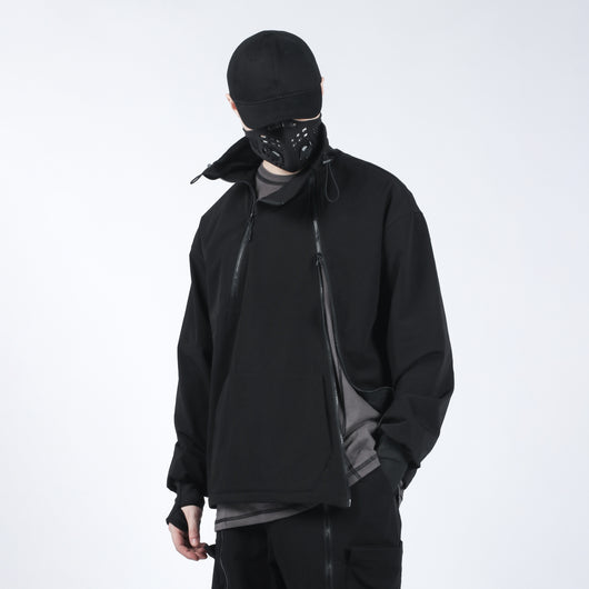 Chaqueta Suéter Holgada con Cuello Alto para Hombre - Image 10