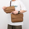 Bolsa Crossbody Retro Matizada con Contraste de Colores para Hombre