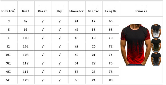 Playera de Compresión Fitness para Hombre - Degradado Negro y Rojo - Image 13