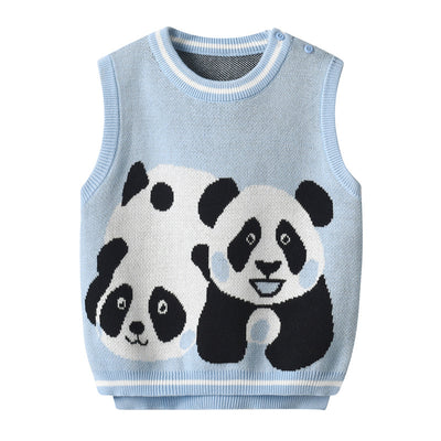 Chaleco Tejido de Algodón Puro para Niños - Colección Otoño e Invierno - Image 2