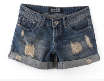 Shorts de Mezclilla Rotos para Mujer - Image 5