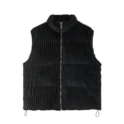 Chaleco Acolchado Polar para Hombre - Abrigo Casual Grueso de Cuello Alto - Image 5