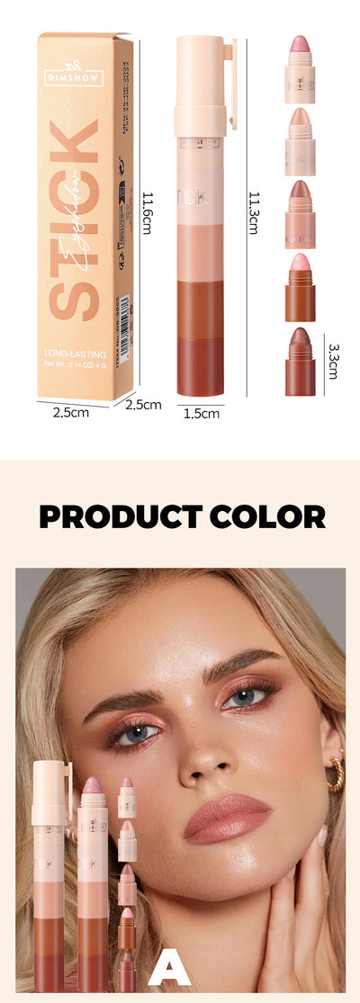 Delineador Lazy Eye de 5 Secciones con Highlighter para Rostro - Image 10