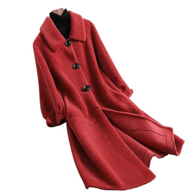 Abrigo de Lana Suelta para Mujer - Diseño Moderno y Confortable - Image 20