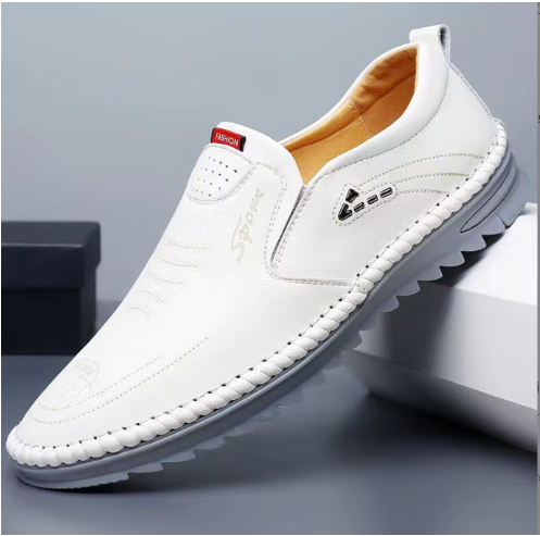 Zapatos Casuales de Cuero Suave para Hombre - Versátiles y Cómodos - Image 13