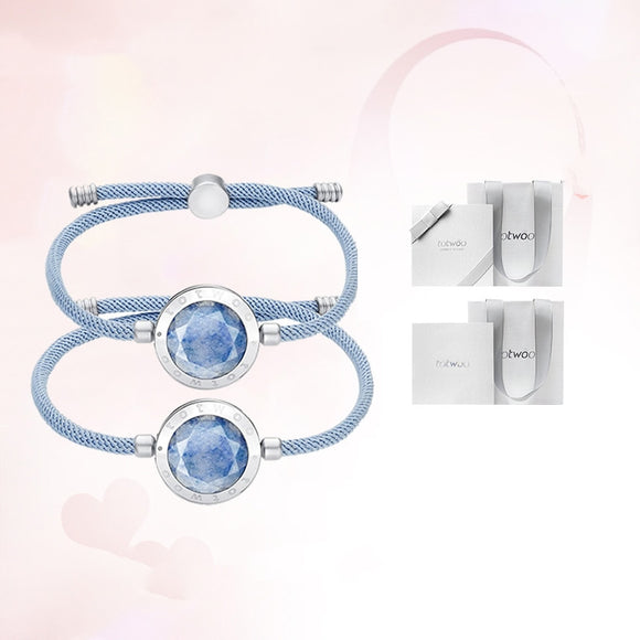 Pulseras Conectadas para Parejas de Larga Distancia - Totwoo Blue Lovers