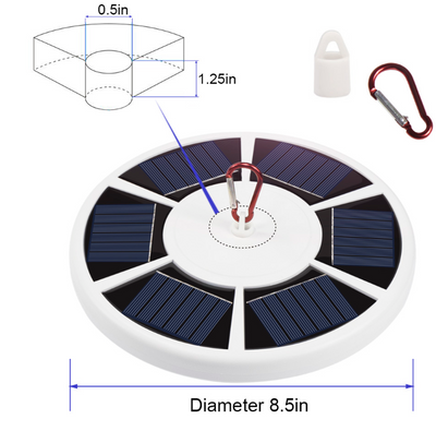 Lámpara Solar para Asta de Bandera con 26 LED - Luz de Campamento Portátil - Image 12