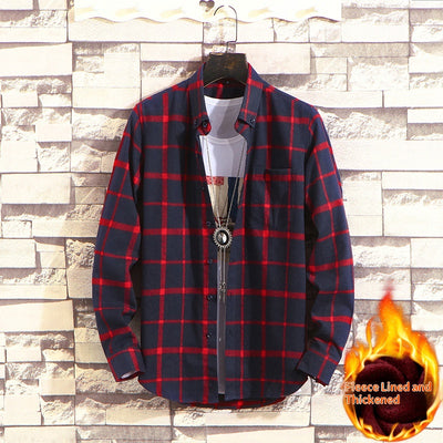 Camisa de Cuadros Casual para Hombre - Manga Larga Otoño Invierno - Image 4