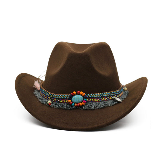 Sombreros Vaquero de Fieltro Enrollado Unisex - Image 13