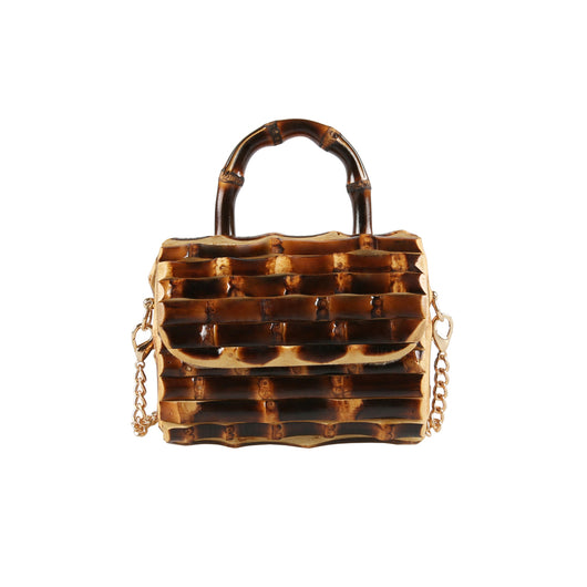 Bolso de Hombro Artesanal Estilo Pastoral con Cadena Simple - Image 3