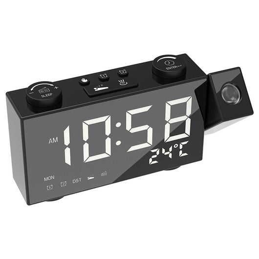 Reloj Despertador con Proyección FM, Pantalla Digital, Carga USB y Termómetro - Image 11