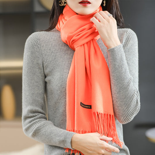 Bufanda Reversible de Cachemira para Mujer - Elegancia Dual - Image 8