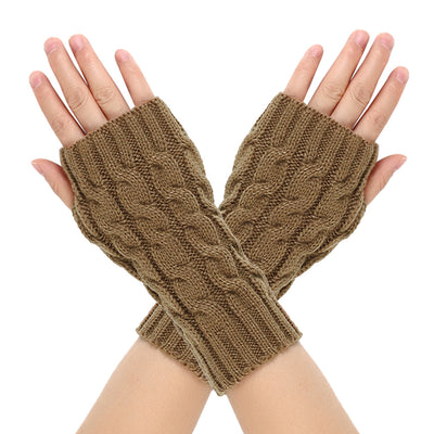 Guantes de Lana Cálidos con Dedos Abiertos para Hombre - Image 15