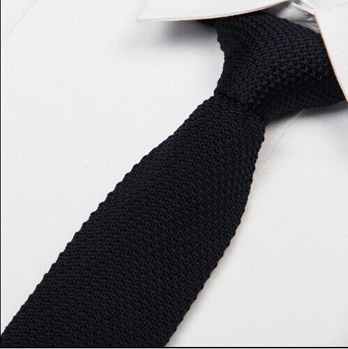 Corbata Tejida Liso para Hombre - Elegancia Minimalista - Image 2