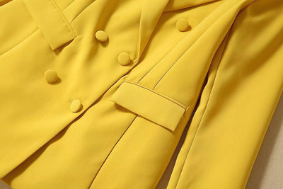 Traje Ejecutivo Amarillo Dos Piezas para Mujer - Image 17