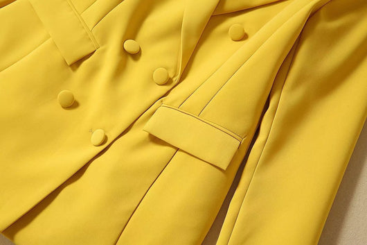 Traje Ejecutivo Amarillo Dos Piezas para Mujer - Image 17