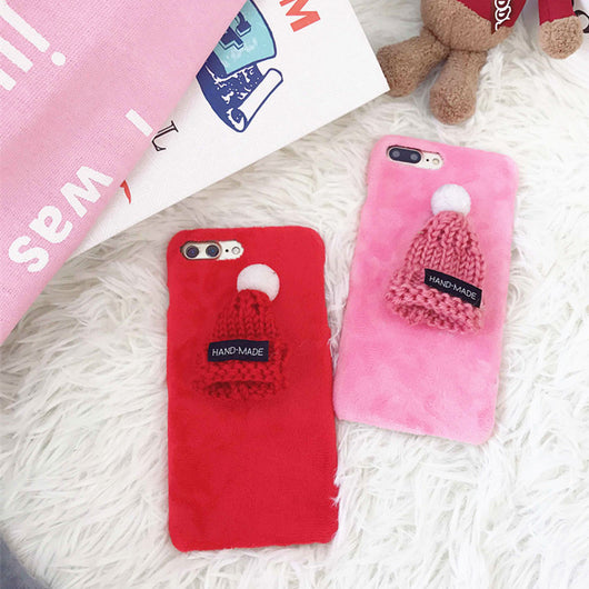 Funda Navideña de Peluche Compatible con iPhone 7/8 Plus - Image 4