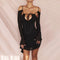 Vestido Túnica Irregular con Tirantes Ajustado para Verano