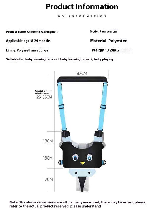 Arnés de Apoyo para Caminar Bebé - Chaleco Transpirable con Diseño Divertido - Image 11
