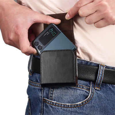 Riñonera de Cuero para Samsung Z Flip3 Plegable