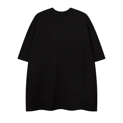 Camiseta Manga Corta Estampado Onda de Letras para Hombre - Image 7