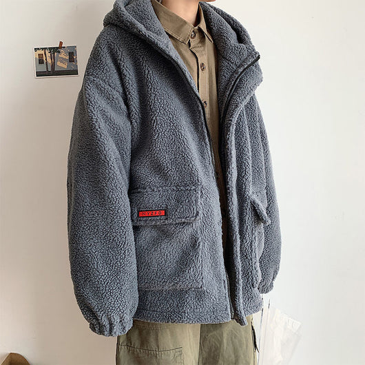 Chaqueta Acolchada Hombre: Algodón y Terciopelo de Cordero Cachemir - Image 2