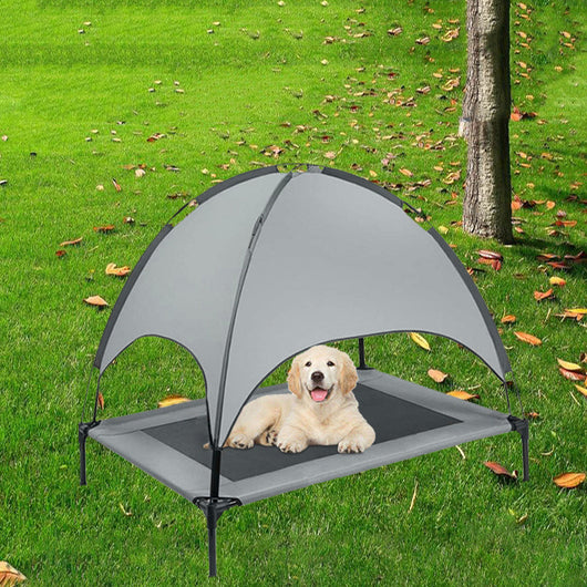 Cama Elevada con Toldo para Mascotas - Refugio Camping Portátil - Image 13