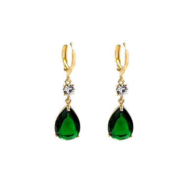Aretes de Esmeralda Gota - Elegancia Versátil - Image 5