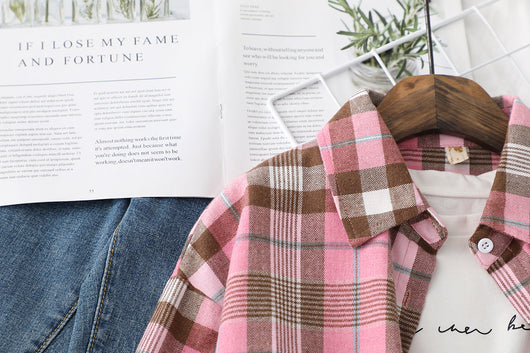 Camisa a Cuadros Casual con Textura Cepillada para Mujer - Image 19