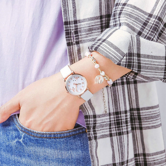 Reloj de Moda Simple con Estrella de Cinco Puntas Luminosa - Image 9