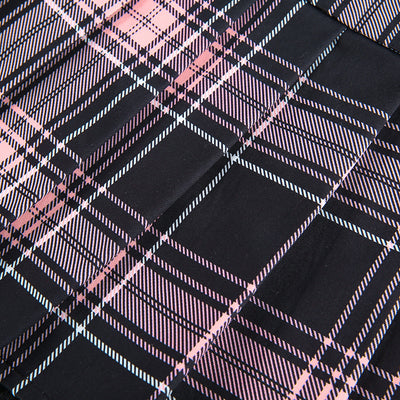 Falda Plaid con Cordones Sexy Estilo Europeo y Americano - Image 17