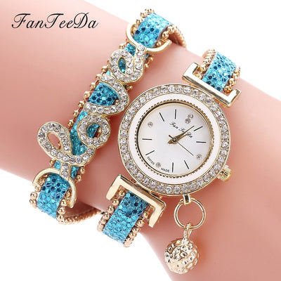 Reloj de Pulsera para Mujer FanTeeDa con Cristales Brillantes - Image 6