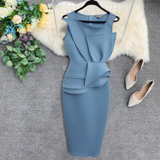 Vestido Midi con Volantes y Falda Acampanada - Image 2