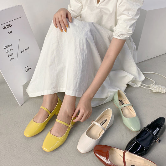 Zapatos de Tacón Cuadrado Grueso para Mujer - Image 12