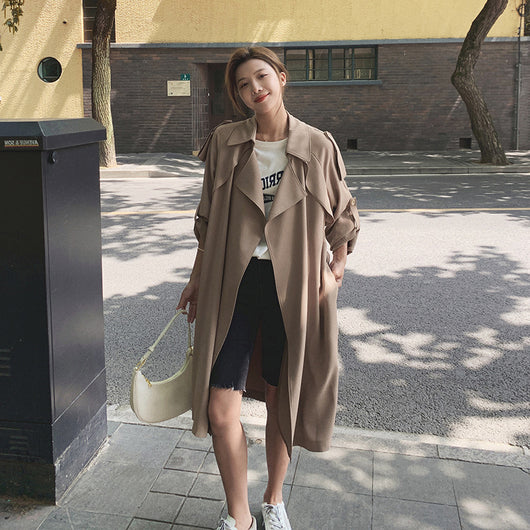 Abrigo Trench Suelto Midi para Mujer - Image 8