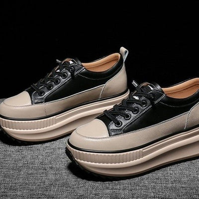 Zapatos Deportivos de Plataforma para Mujer con Suela Gruesa Transpirable y Cordones - Image 13