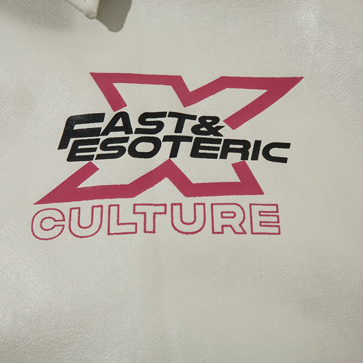 Chaqueta de Cuero PU Estilo Europeo Americano con Estampado Automotriz - Image 3