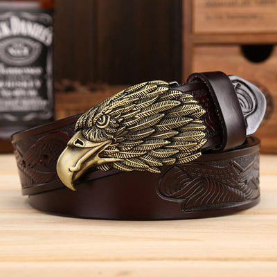 Cinturón de Cuero para Hombre con Diseño Águila - Image 15