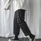 Pantalones Casuales Estilo Danza con Patrón Cuadros para Estudiantes