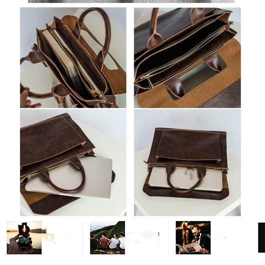 Bolsa Bandolera Crazy Horse de Cuero Premium - Image 6