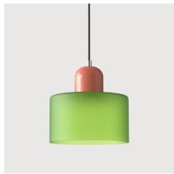 Lámpara Colgante Redonda de Vidrio Crema - Diseño Minimalista - Image 8