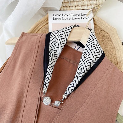 Pañuelo de Seda con Cierre Magnético - Protección y Elegancia para el Cuello - Image 20